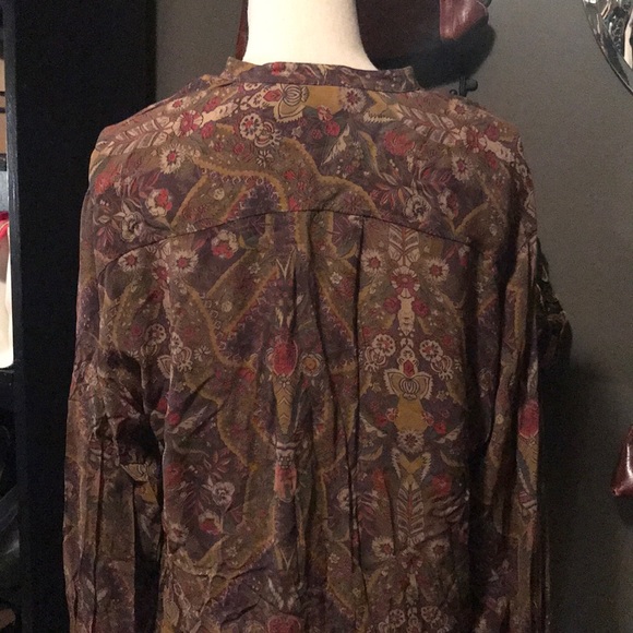 Vintage GAP Floral Popover Blouse - Picture 3 of 4